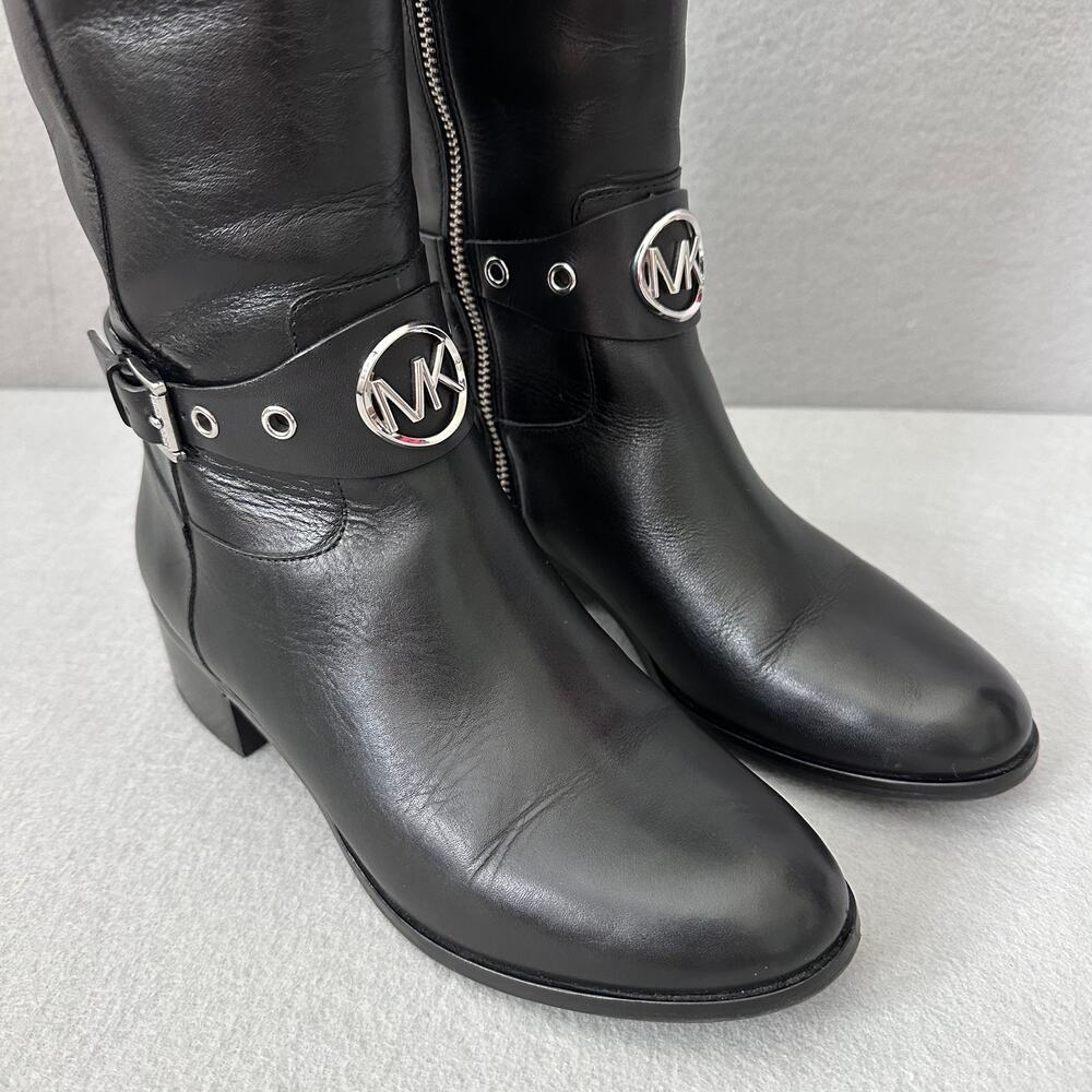 MICHAEL Michael Kors Women’s Heather Leather Almond Toe Tall Riding Boots Size 6 - Picture 5 of 16